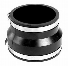 10 X 8 CI/PVC RUBBER COUPLING - Rubber/Vinyl